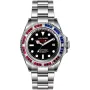 OceanX Sharkmaster 1000 Limited Edition SMS1043 watch with Black dial and a watch case of 44 mm in diameter and a Metallink in Silver