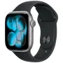 Apple Watch Series 11 GPS 42mm Space Grey Aluminium Black Sport Band M/L MEQX4