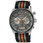 Seiko SSB403P1 watch with Grey dial and a watch case of 41 mm in diameter and a Nato in Grey, Orange, Black