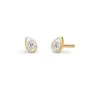 Julie Sandlau White Wisteria Earrings Goldplated Silver ST401GDCZ