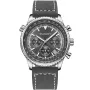 Studsgaard Aviator S0011 watch with Grey dial and a watch case of 44 mm in diameter and a Leather in Grey