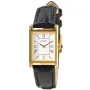 Seiko Classic SWR054P1 watch with White dial and a watch case of 19 mm in diameter and a Leather in Black