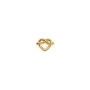 Jane Kønig Tied Heart Stud Earring Single Goldplated Silver THS-AW25-G