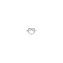 Jane Kønig Tied Heart Stud Earring Single Silver THS-AW25-S