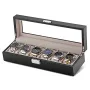 Ditur Watch Box in Black Wood with space for 6 Watches