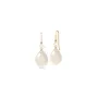 Julie Sandlau Elina White moonstone Earrings Goldplated Silver YG14-HKS829WHPLWHMN
