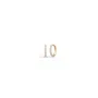 Julie Sandlau Lulia Hoops Mini Earrings Gold 0,16 ct. YG14-HPS158