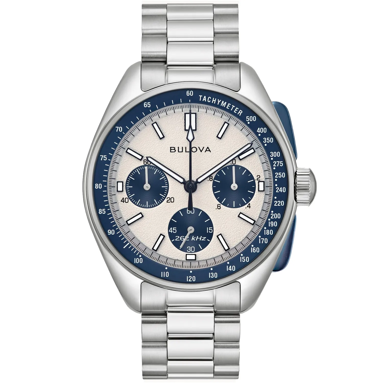 49【稼働品】BULOVA デイデイト メンズ腕時計 ラインストーン Y2K Bulova Lunar Pilot 98K112 - Ditur