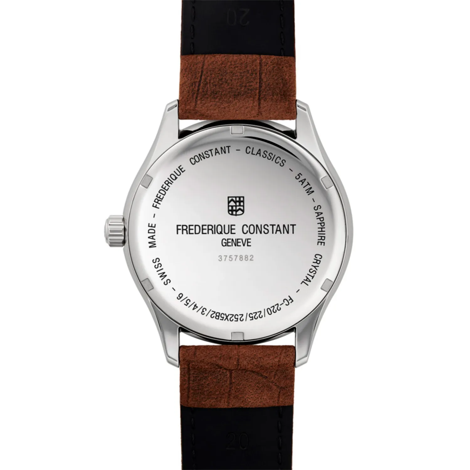 FREDERIQUE CONSTANT　20ミリ Frederique Constant Classics Index Quartz FC-220DGS5B6 - Dit