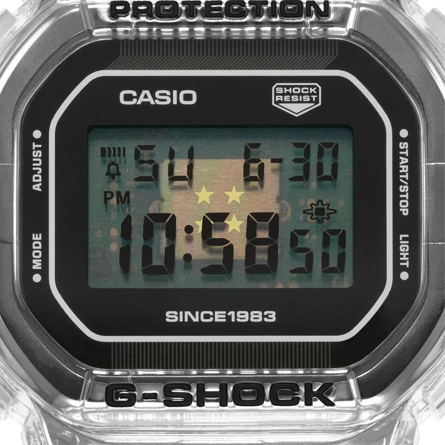 Casio G-Shock 40th Anniversary Clear Remix DW-5040RX-7ER - D