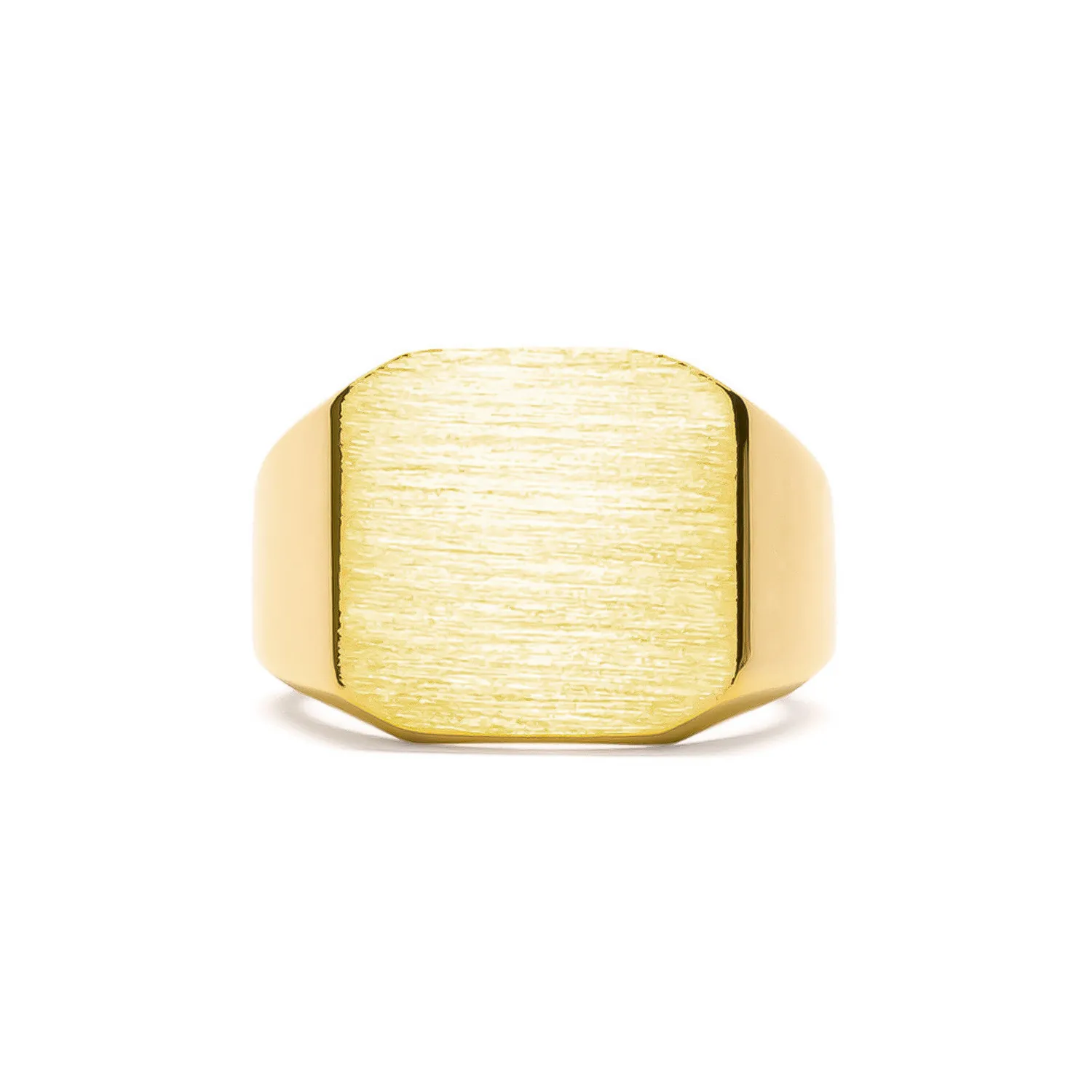 【Llife】SIGNET RING 9号 IX Studios Octagon Signet Ring Goldplated Silver DMN0290GD -