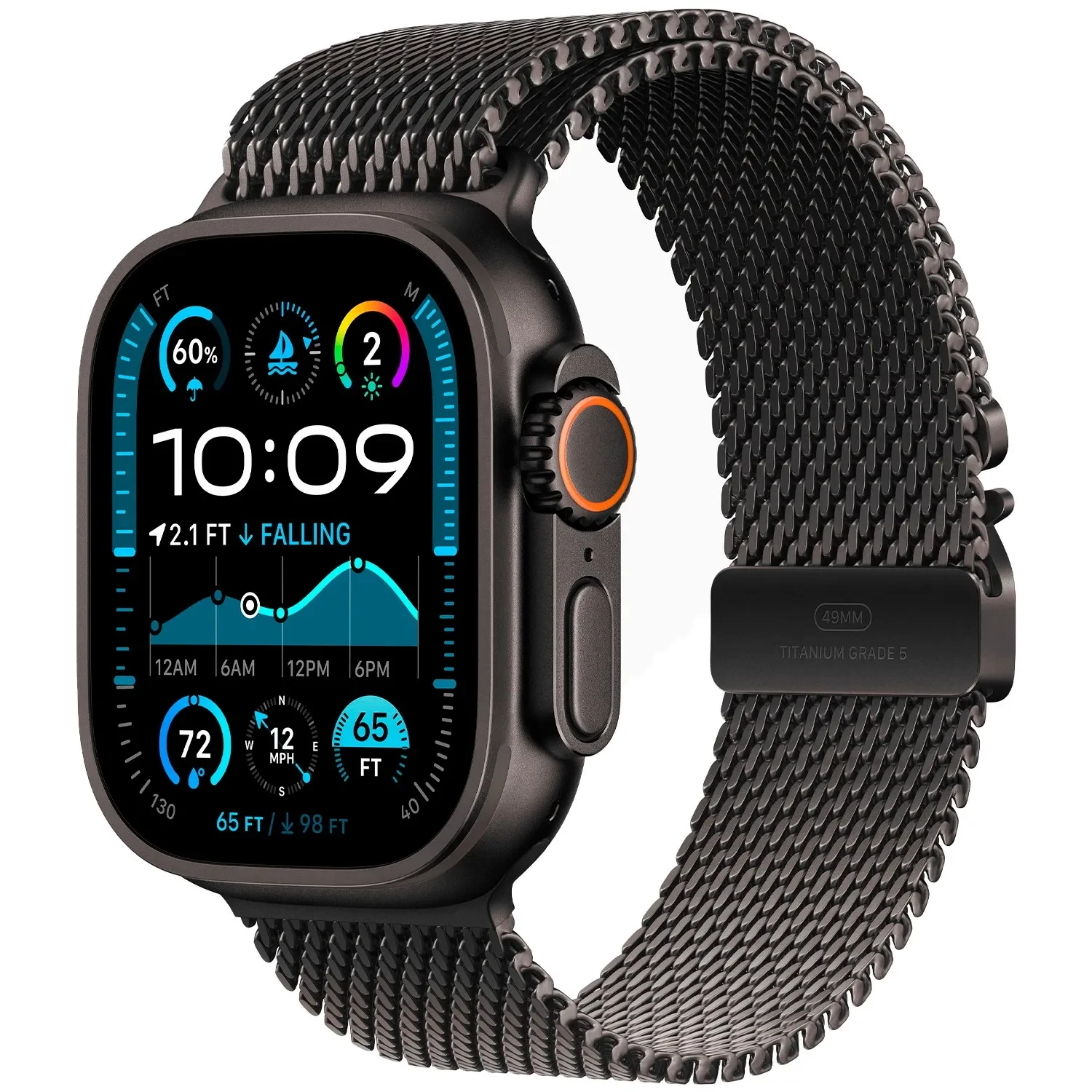Apple Watch Ultra 2 GPS + Cellular 49mm Black Titanium Milan
