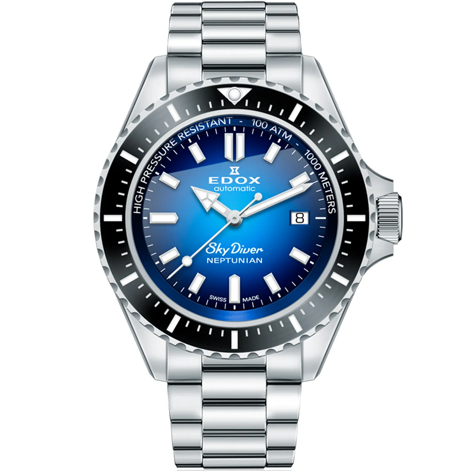 Edox SkyDiver Neptunian 80120-3NM-BUIDN - Ditur