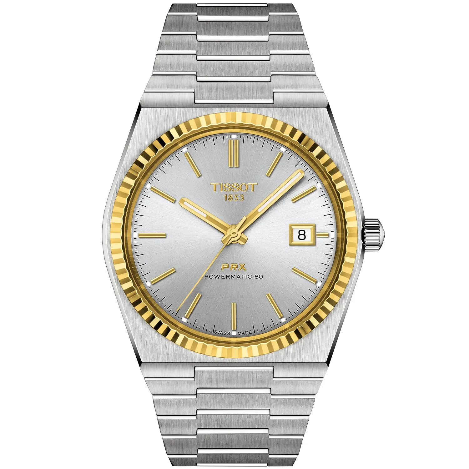 Tissot PRX Powermatic 80 18K Gold Bezel T9314074103101 - Dit