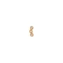 STINE A Jewelry Three Dots Earring Single Goldplated Silver 1004-02-S