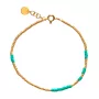 ANNI LU Asym Aqua Bracelet 18 ct. Goldplated Brass 1061