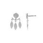 STINE A Jewelry Dancing Three Leaves Earring Single Silver 1158-00-S
