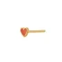 STINE A Jewelry Petit Love Heart Earring Single Goldplated Silver 1181-02-Coral
