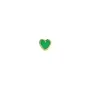 STINE A Jewelry Petit Love Heart Earring Single Goldplated Silver 1181-02-Grass Green