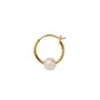 STINE A Jewelry Big Pearl Berrie Earring Single Goldplated Silver 1354-02-S