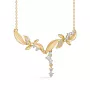 Mads Z Olive Love Necklace 14 ct. Gold 0,35 ct. 1521105