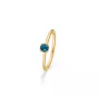 Mads Z Poetry Solitaire London Blue Ring Gold 1546051