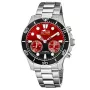 Lotus Hybrid 18800/7 watch with Red, Black dial and a watch case of 44 mm in diameter and a Metallink in Silver