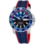 Festina Professional Diver Day Date F20662/1 watch with Blue dial and a watch case of 45 mm in diameter and a Rubber in Blue, Red