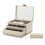 Wolf Caroline Medium Jewellery Box Beige 329753