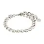 Pilgrim CHARM CURB CHAIN Bracelet Silverplated Brass 402416042
