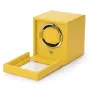 Wolf Watch Winder in Yellow Faux Leather with space for 1 Watch