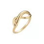 Maria Black Twisted Deceiver Ring 18 ct. Goldplated Silver 500446YG