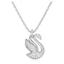 Swarovski Swan Pendant Necklace Stainless Steel 5647872