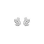 Swarovski Swan Earrings Stainless Steel 5647873