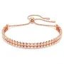 Swarovski Matrix Tennis Bracelet Rosegoldplated Stainless Steel 5677823