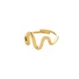 Pilgrim LULU wavy stack Ring Goldplated Brass 632532004