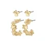 Pilgrim Zhuri 2-in-1 Earrings Goldplated Stainless Steel 652432013