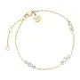 Rosefield Triple Crystal Bracelet Goldplated Stainless Steel JBTCG-J1020