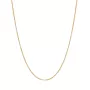 Mads Z Round Anchorchain Necklace 18 ct. Goldplated Silver 922010