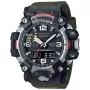 Casio G-Shock Mudmaster GWG-2000-1A3ER watch with Black dial and a watch case of 54 mm in diameter and a Rubber in Green