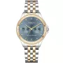 Dissing Ladies D1198 watch with Blue dial and a watch case of 38 mm in diameter and a Metallink, Two-Tone in Gold, Silver