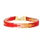 Nuni Copenhagen Monika Bracelet 24 ct. Goldplated Stainless Steel A3015-red