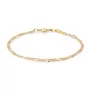 IX Studios Figaro Bracelet 22 ct. Goldplated Silver DMVFG060GD