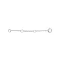 Enamel Extender Chain Necklace Silver B69S
