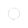 Jane Kønig Big Tied Heart Hoop Earring Single 18 ct. Silver BTHH-AW25-S