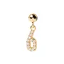 PDPAOLA Number 6 Pendant 18 ct. Goldplated Silver CH01-004-U