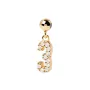 PDPAOLA Number 3 Pendant 18 ct. Goldplated Silver CH01-007-U
