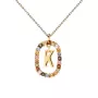 PDPAOLA Letter K Necklace Goldplated Silver CO01-270-U