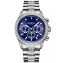 Dissing D1097 watch with Blue dial and a watch case of 43 mm in diameter and a Metallink in Silver