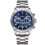 Dissing MK9 D1204 watch with Blue dial and a watch case of 43 mm in diameter and a Metallink in Silver